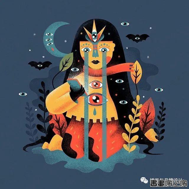 插画丨色彩斑斓的“小怪兽”插图，极具趣味的超现实主义装饰风-26.jpg
