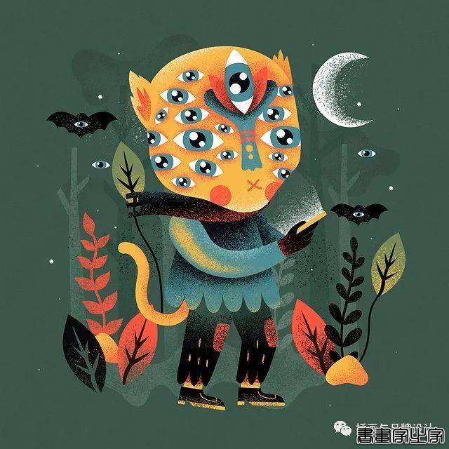 插画丨色彩斑斓的“小怪兽”插图，极具趣味的超现实主义装饰风-36.jpg