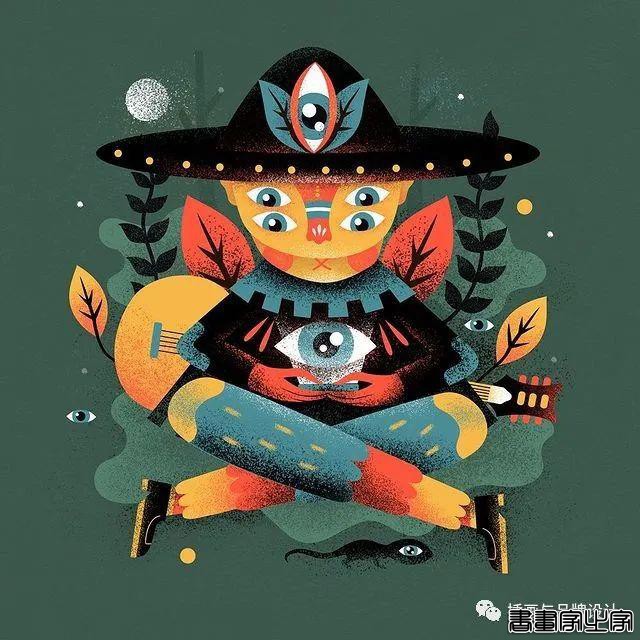 插画丨色彩斑斓的“小怪兽”插图，极具趣味的超现实主义装饰风-33.jpg