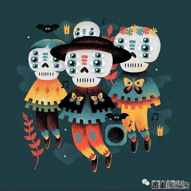 插画丨色彩斑斓的“小怪兽”插图，极具趣味的超现实主义装饰风-35.jpg