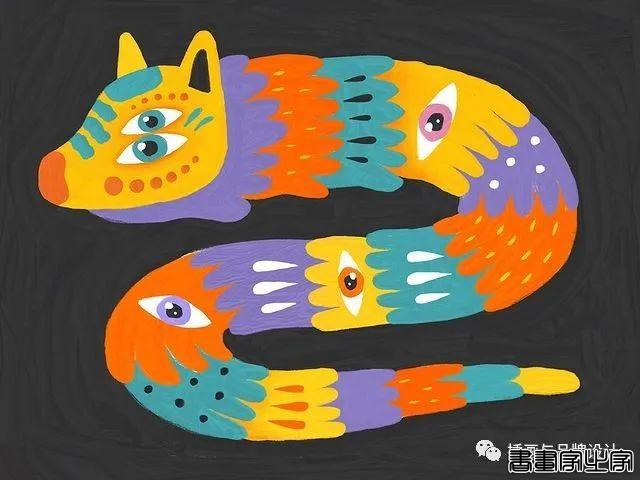 插画丨色彩斑斓的“小怪兽”插图，极具趣味的超现实主义装饰风-42.jpg