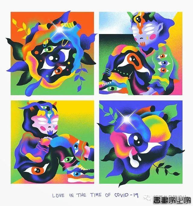 插画丨色彩斑斓的“小怪兽”插图，极具趣味的超现实主义装饰风-43.jpg