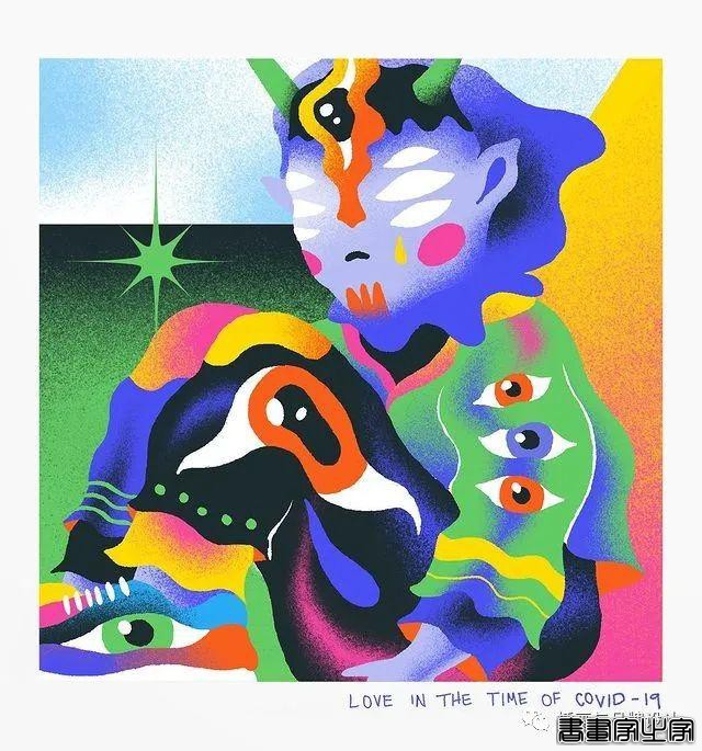 插画丨色彩斑斓的“小怪兽”插图，极具趣味的超现实主义装饰风-46.jpg