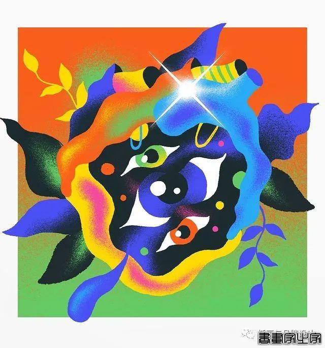 插画丨色彩斑斓的“小怪兽”插图，极具趣味的超现实主义装饰风-47.jpg
