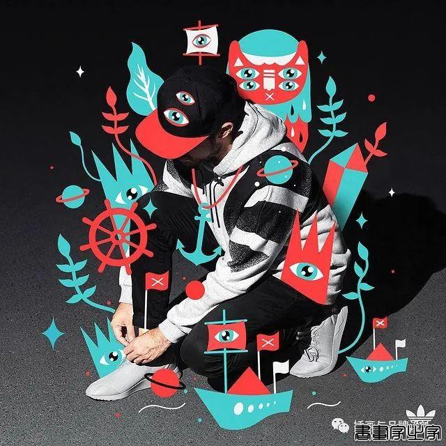 插画丨色彩斑斓的“小怪兽”插图，极具趣味的超现实主义装饰风-52.jpg