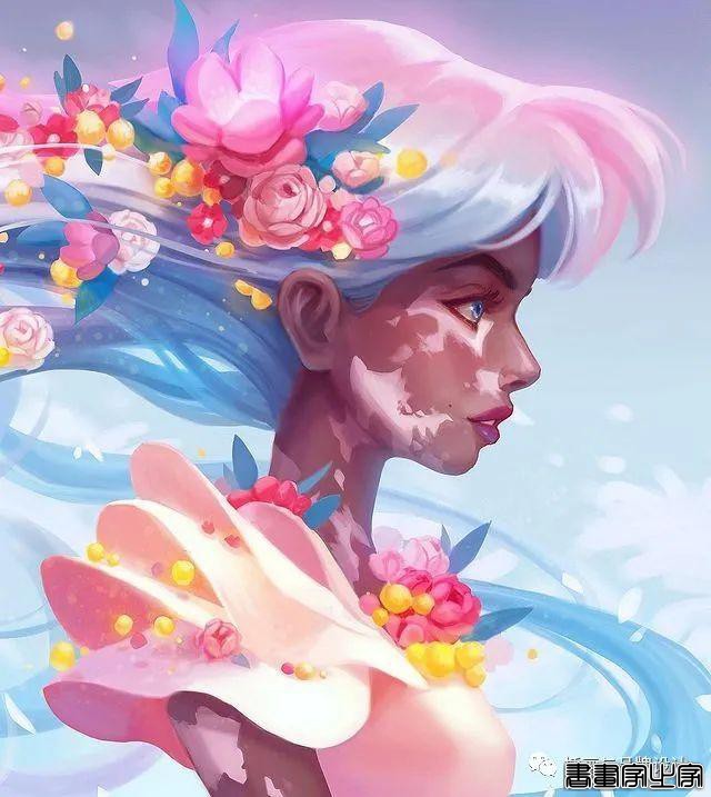 插画丨画家笔下的“在逃公主”与美艳绝伦的人鱼公主，你爱了吗？-23.jpg
