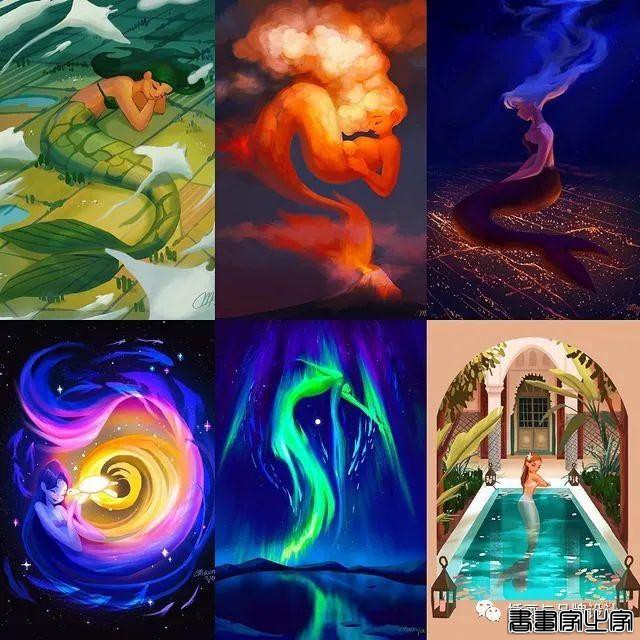 插画丨画家笔下的“在逃公主”与美艳绝伦的人鱼公主，你爱了吗？-32.jpg