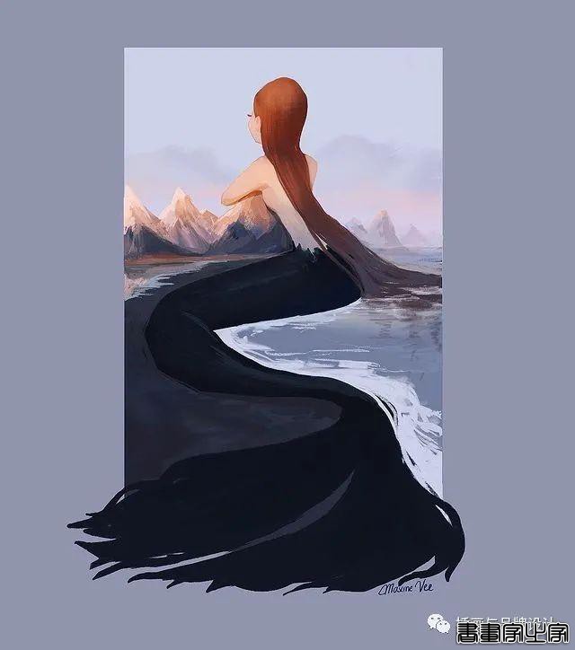 插画丨画家笔下的“在逃公主”与美艳绝伦的人鱼公主，你爱了吗？-46.jpg
