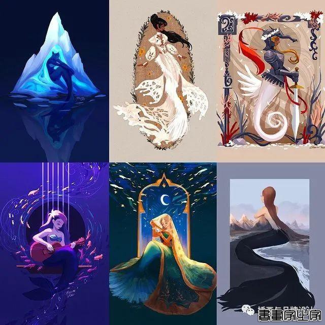 插画丨画家笔下的“在逃公主”与美艳绝伦的人鱼公主，你爱了吗？-45.jpg