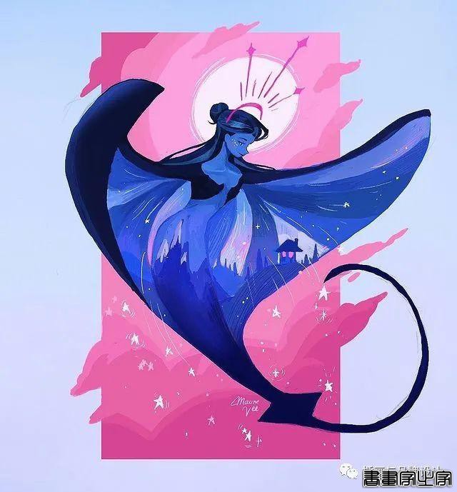 插画丨画家笔下的“在逃公主”与美艳绝伦的人鱼公主，你爱了吗？-56.jpg