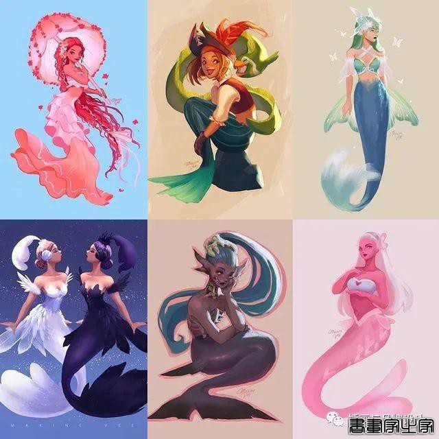 插画丨画家笔下的“在逃公主”与美艳绝伦的人鱼公主，你爱了吗？-59.jpg