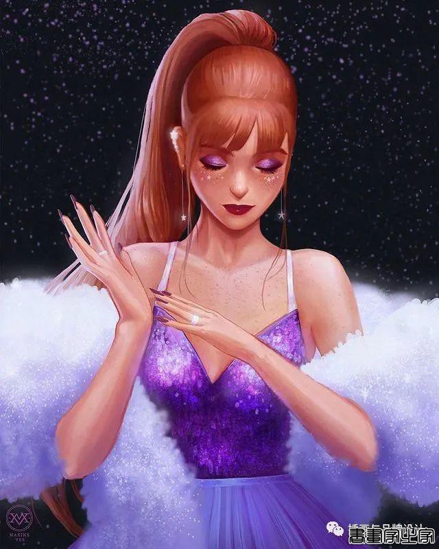 插画丨画家笔下的“在逃公主”与美艳绝伦的人鱼公主，你爱了吗？-75.jpg