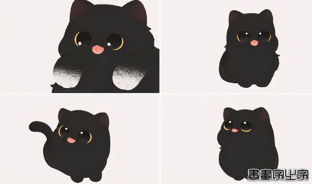一组萌化人心的猫咪插画，每张都超适合当头像-20.jpg