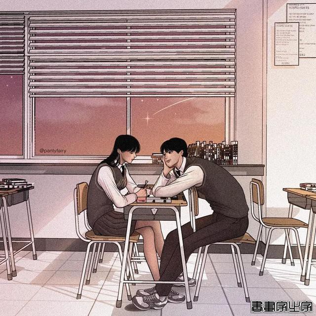 高颜值插画师的鼾甜狗粮，将15万粉丝撩得面红耳赤，太甜了-5.jpg