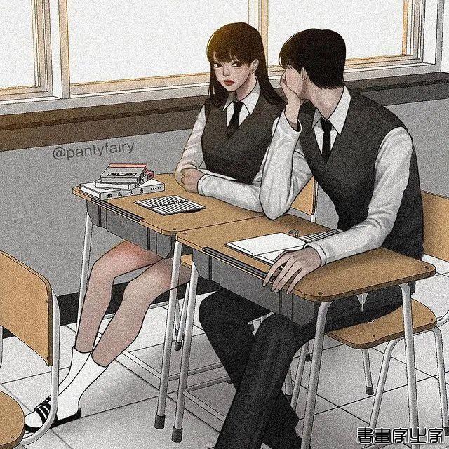 高颜值插画师的鼾甜狗粮，将15万粉丝撩得面红耳赤，太甜了-7.jpg