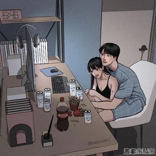 高颜值插画师的鼾甜狗粮，将15万粉丝撩得面红耳赤，太甜了-42.jpg