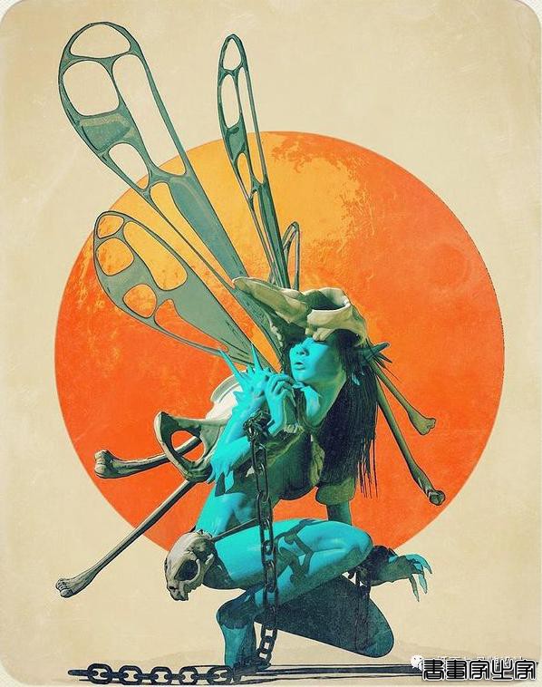 插画丨老派科幻元素的场景插画，色彩与想象力的碰撞太棒了-13.jpg