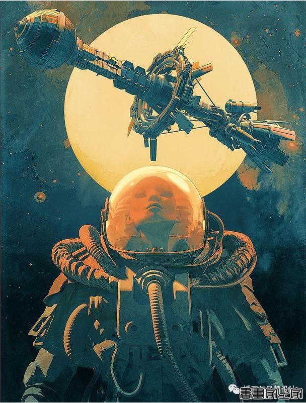 插画丨老派科幻元素的场景插画，色彩与想象力的碰撞太棒了-34.jpg