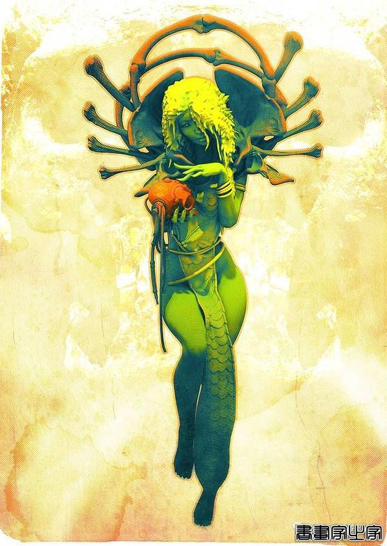 插画丨老派科幻元素的场景插画，色彩与想象力的碰撞太棒了-51.jpg