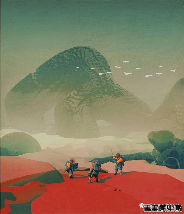 插画丨老派科幻元素的场景插画，色彩与想象力的碰撞太棒了-66.jpg
