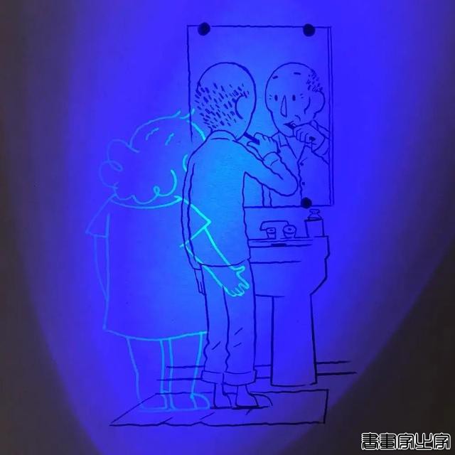 11组简单的插画，开关灯前后出现不同画面，让人感到心酸-6.jpg