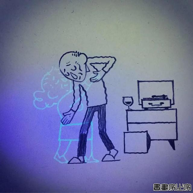11组简单的插画，开关灯前后出现不同画面，让人感到心酸-24.jpg