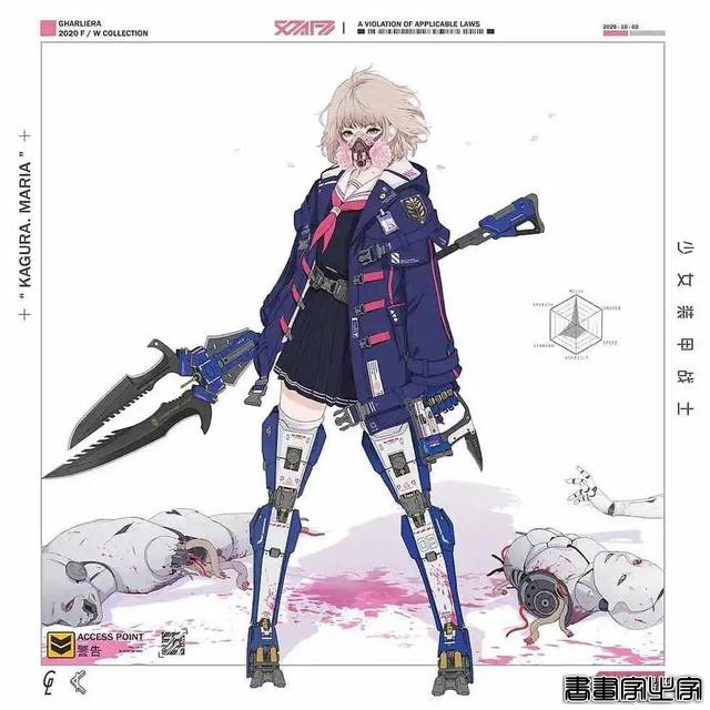 Gharliera/青春少女与机械骨骼｜插画分享-5.jpg