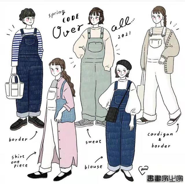 时尚的插画穿搭超有范儿！每套穿搭都各有特点，喜欢就可尝试-4.jpg