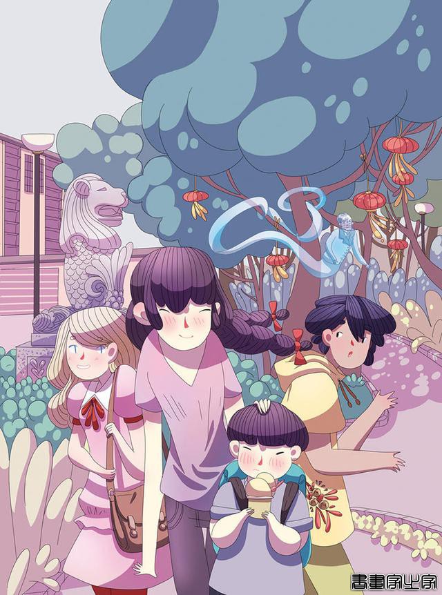 充满奇妙故事情节的插画艺术，融洽的色彩使插画更有氛围-6.jpg