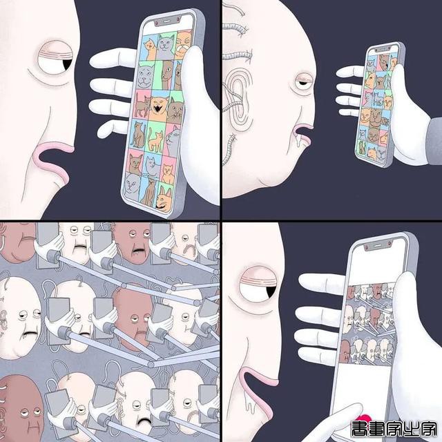 15组关于日常生活的荒诞插画，让人发笑的同时，也让人陷入沉思-15.jpg
