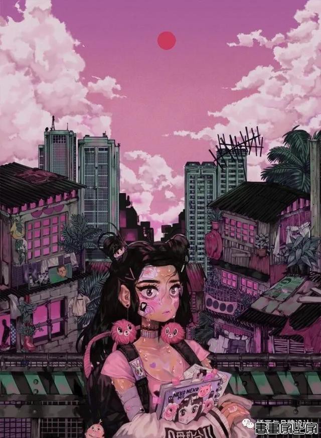 插画丨少女眼中的星河宇宙，超写实的酷少女插画-5.jpg