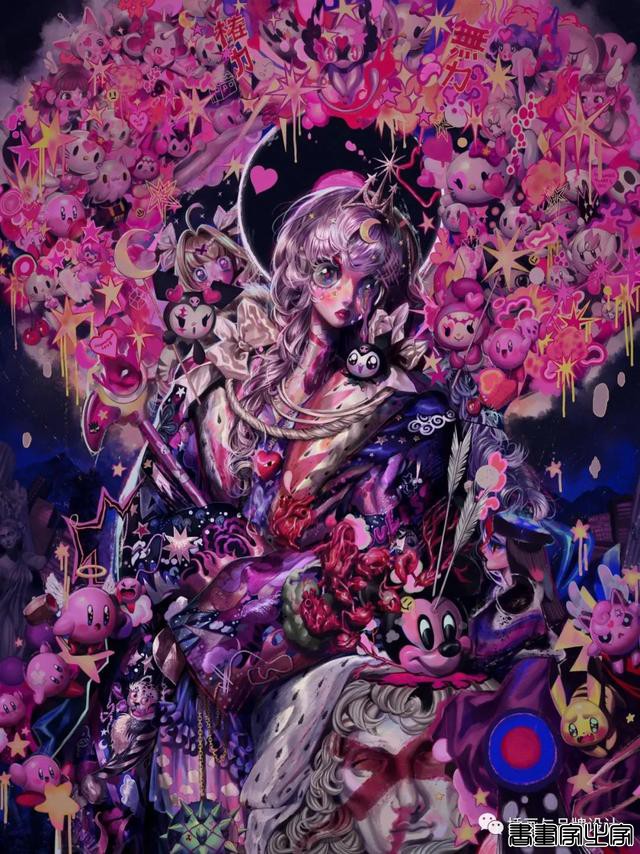 插画丨少女眼中的星河宇宙，超写实的酷少女插画-11.jpg