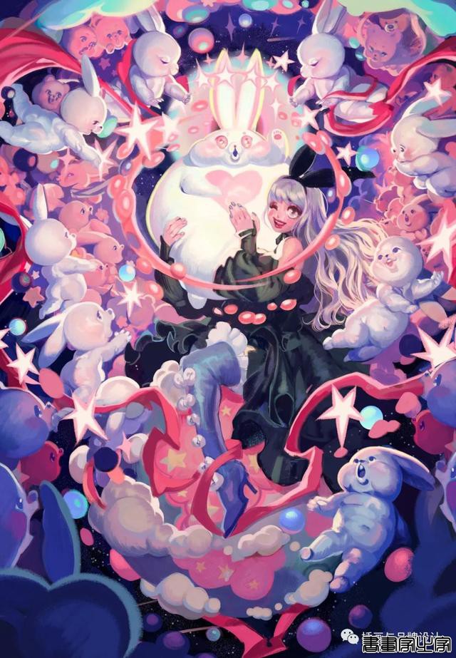 插画丨少女眼中的星河宇宙，超写实的酷少女插画-13.jpg