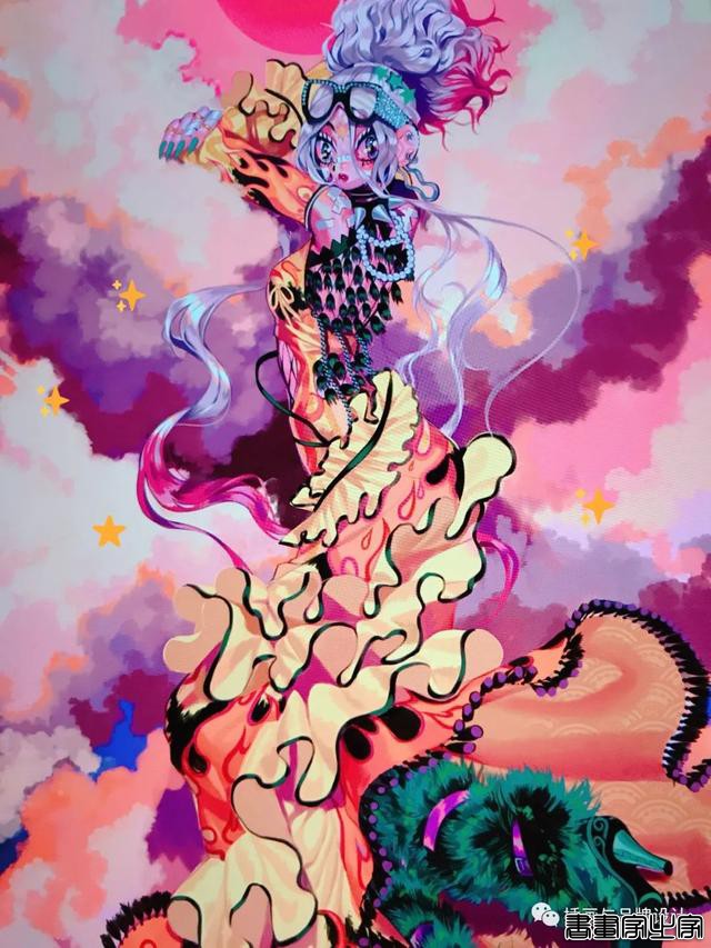 插画丨少女眼中的星河宇宙，超写实的酷少女插画-23.jpg