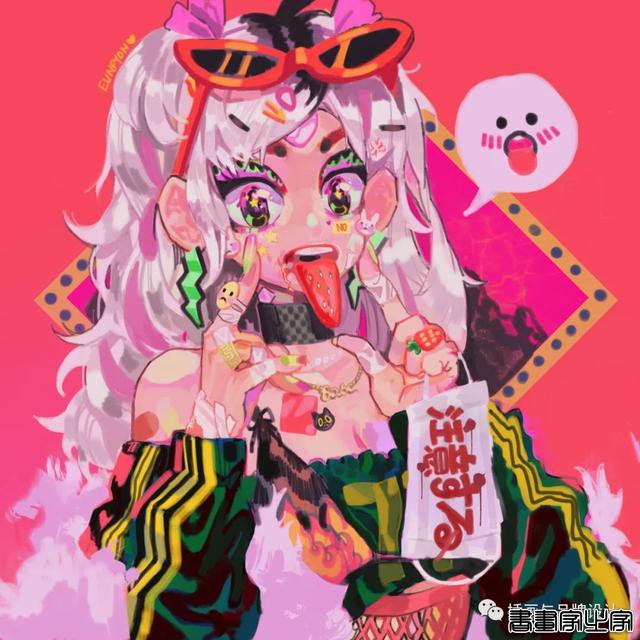 插画丨少女眼中的星河宇宙，超写实的酷少女插画-26.jpg