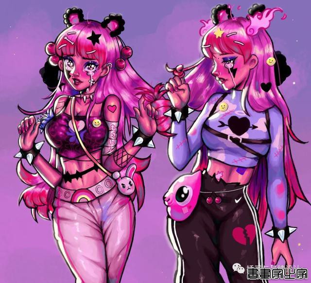 插画丨少女眼中的星河宇宙，超写实的酷少女插画-29.jpg