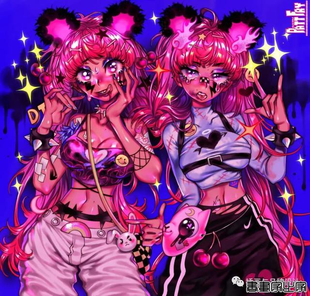 插画丨少女眼中的星河宇宙，超写实的酷少女插画-28.jpg