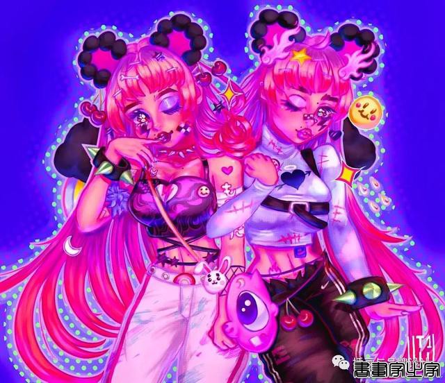 插画丨少女眼中的星河宇宙，超写实的酷少女插画-33.jpg