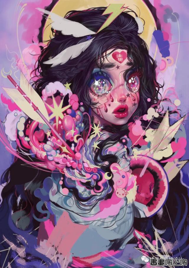 插画丨少女眼中的星河宇宙，超写实的酷少女插画-41.jpg