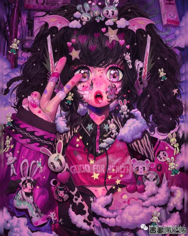 插画丨少女眼中的星河宇宙，超写实的酷少女插画-42.jpg