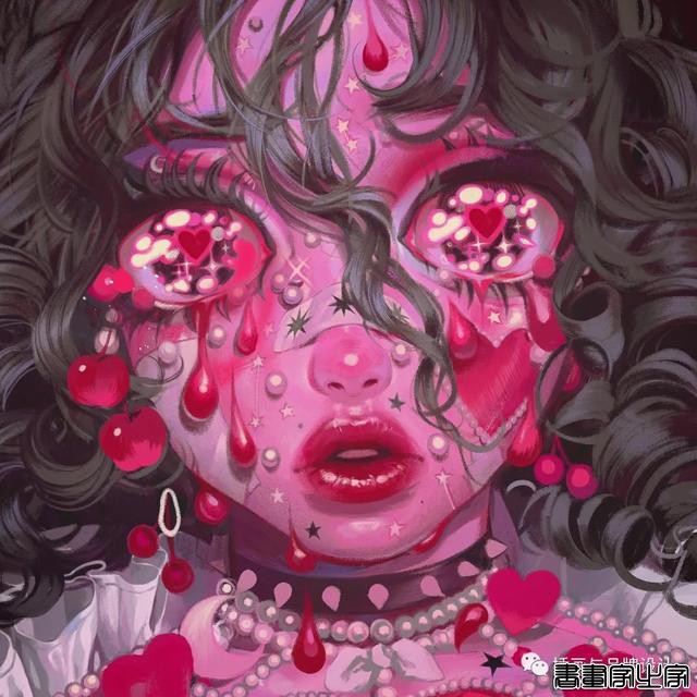 插画丨少女眼中的星河宇宙，超写实的酷少女插画-44.jpg