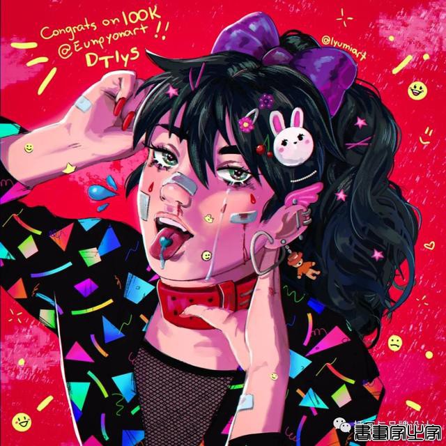 插画丨少女眼中的星河宇宙，超写实的酷少女插画-49.jpg