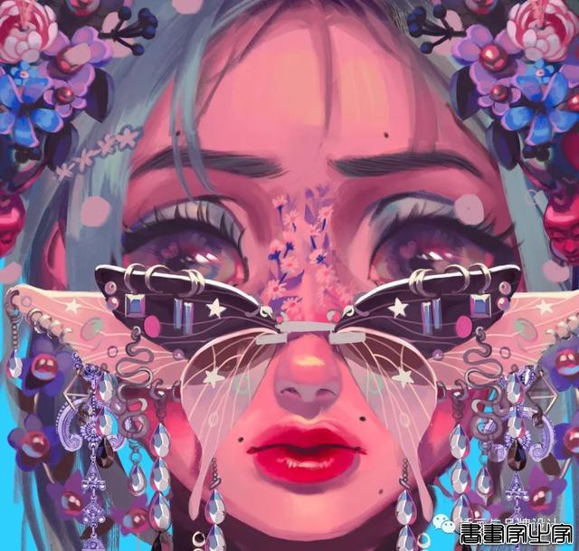 插画丨少女眼中的星河宇宙，超写实的酷少女插画-52.jpg