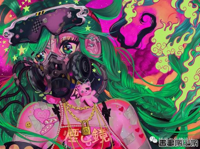 插画丨少女眼中的星河宇宙，超写实的酷少女插画-53.jpg