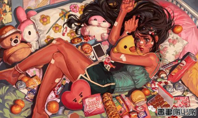插画丨少女眼中的星河宇宙，超写实的酷少女插画-57.jpg