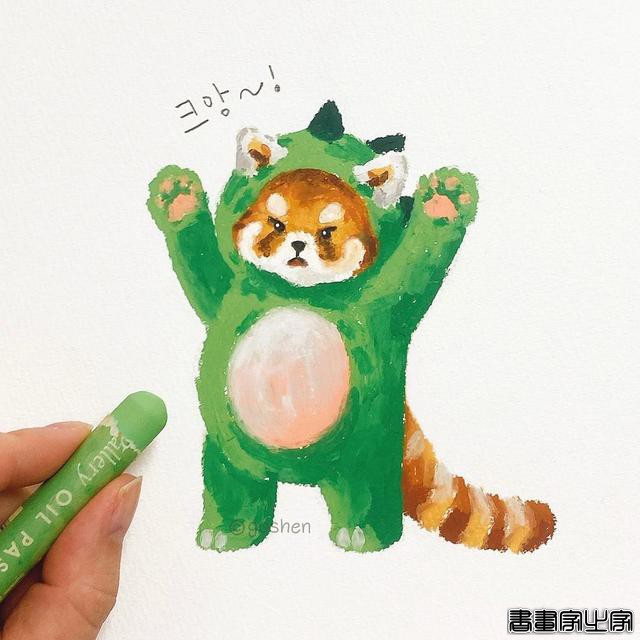 心都要被萌化了 油画棒也可以画出这么Q嫩的插画 爱了爱了-4.jpg