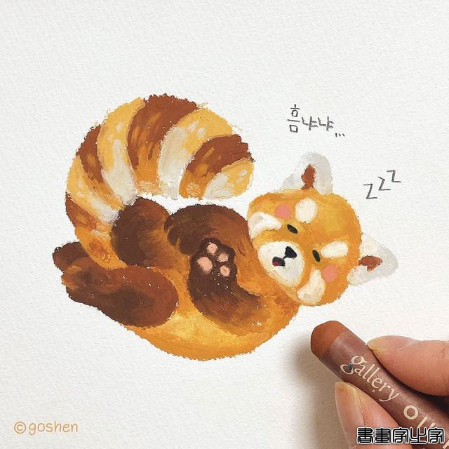 心都要被萌化了 油画棒也可以画出这么Q嫩的插画 爱了爱了-5.jpg