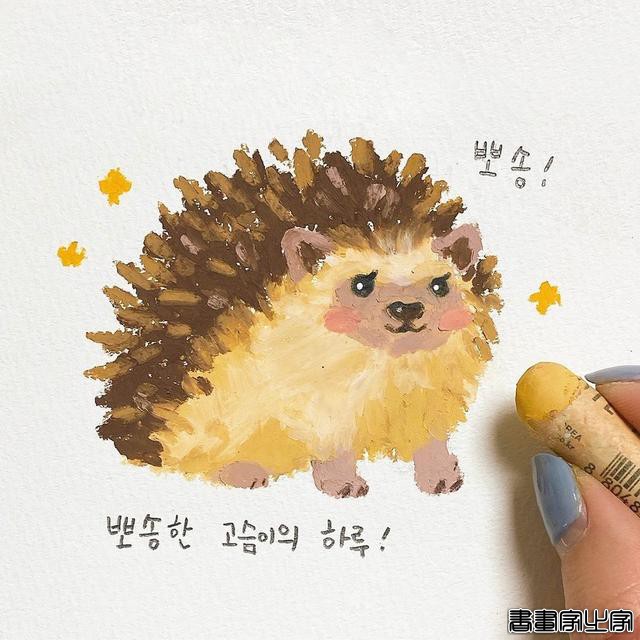 心都要被萌化了 油画棒也可以画出这么Q嫩的插画 爱了爱了-24.jpg