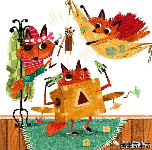 手绘丨超强肌理儿童插画，斑斓色彩的细节充满个性，无限放大都能找到精彩-64.jpg