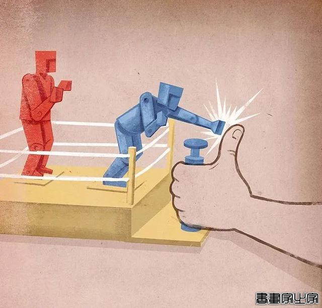 他用10年的时间，画下63幅经典的讽刺性插画，太值得收藏了-46.jpg